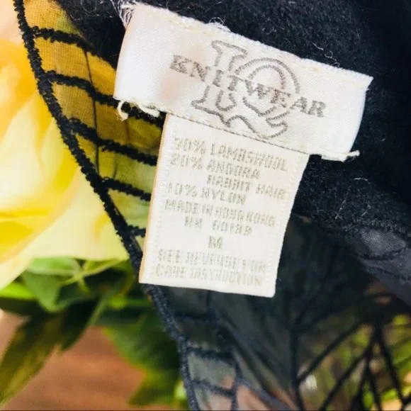 IQ Knitwear Lambswool Angora Vintage Sweater M - Picture 3 of 8